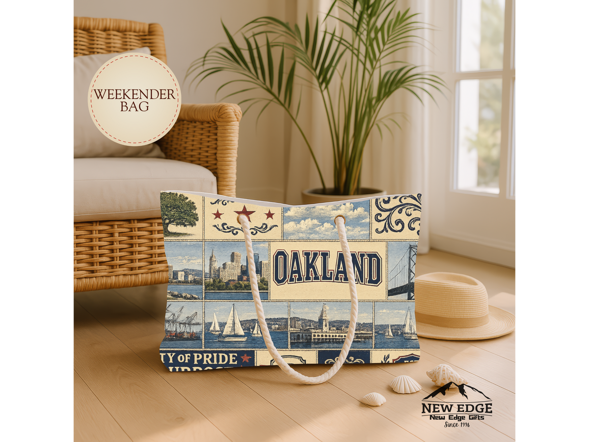 Oakland Vintage Collage Weekender Bag