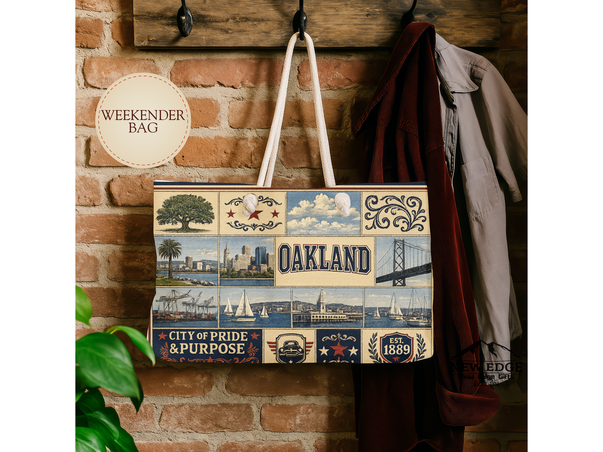 Oakland Vintage Collage Weekender Bag