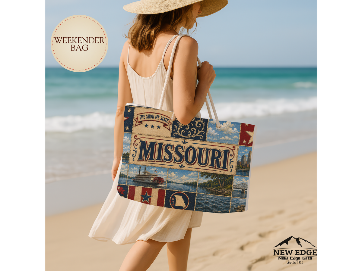 Missouri Patchwork Weekender Bag — State Pride Travel Tote
