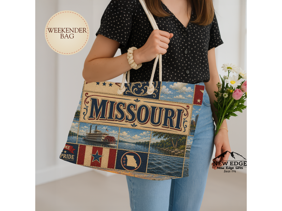 Missouri Patchwork Weekender Bag — State Pride Travel Tote