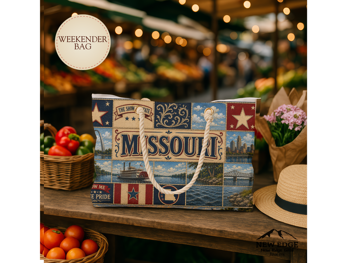 Missouri Patchwork Weekender Bag — State Pride Travel Tote