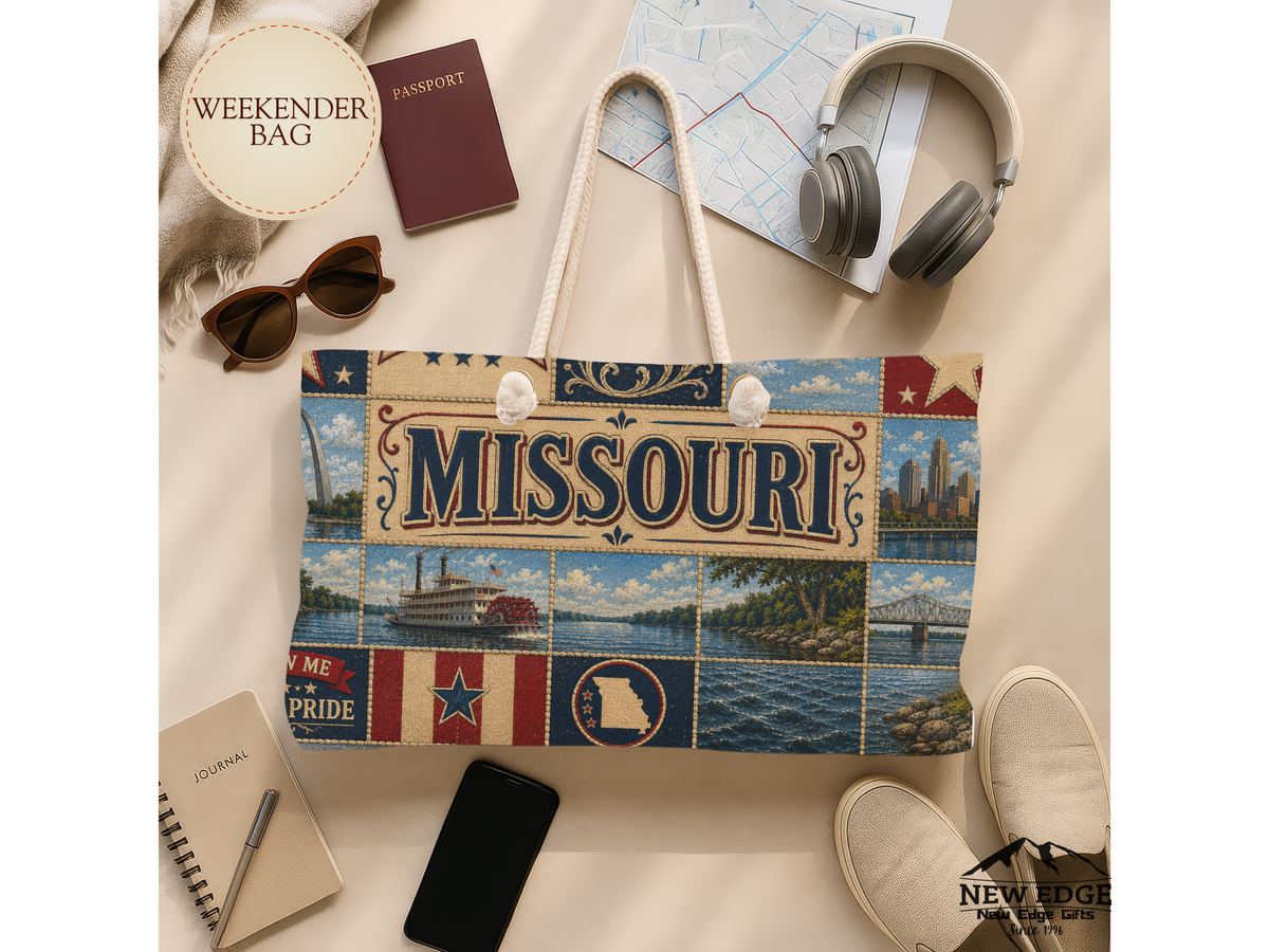 Missouri Patchwork Weekender Bag — State Pride Travel Tote