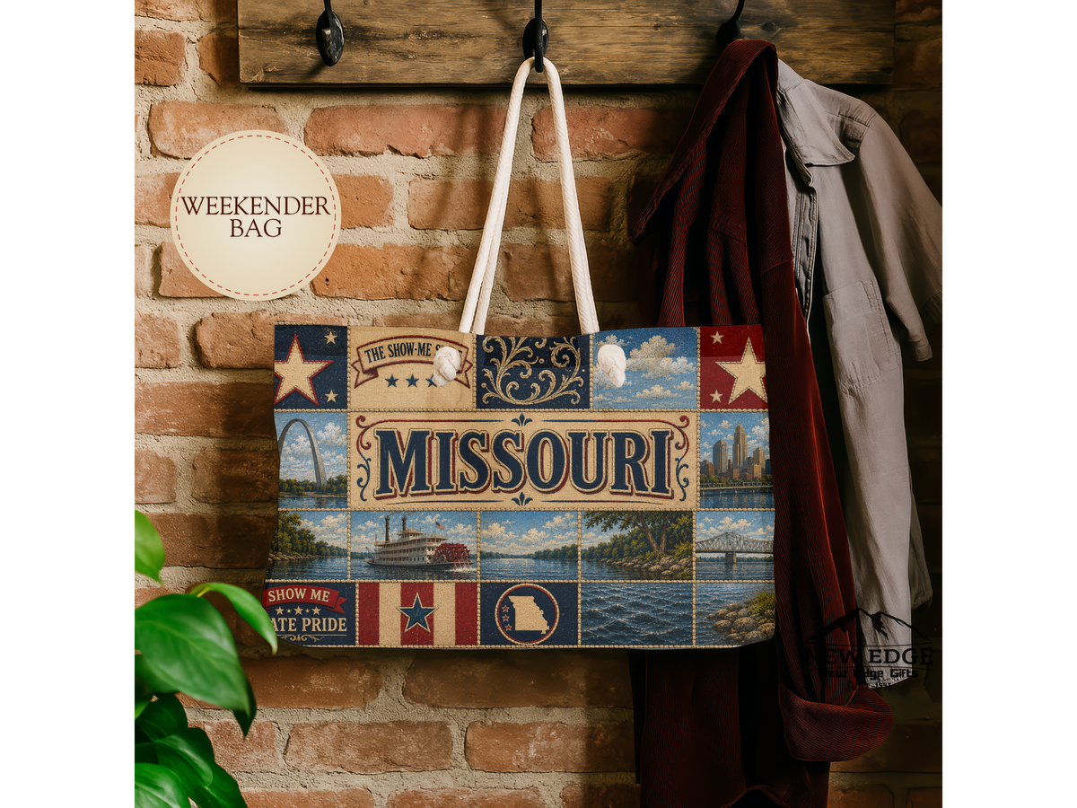 Missouri Patchwork Weekender Bag — State Pride Travel Tote