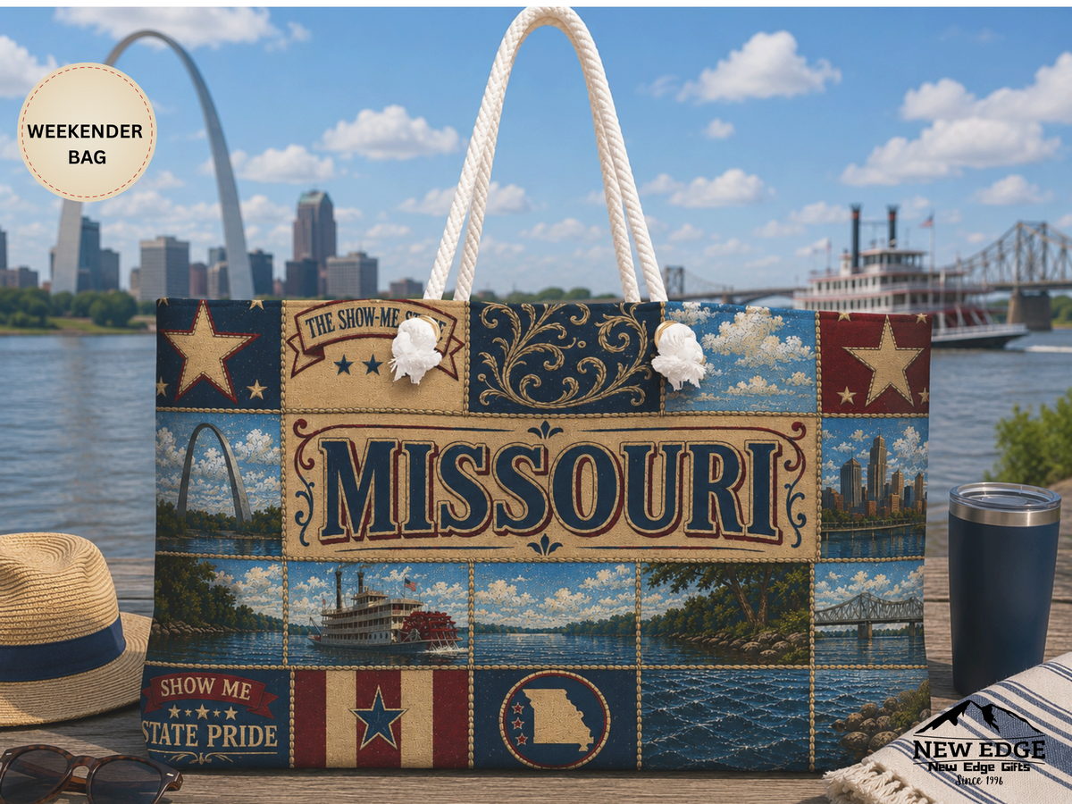 Missouri Patchwork Weekender Bag — State Pride Travel Tote