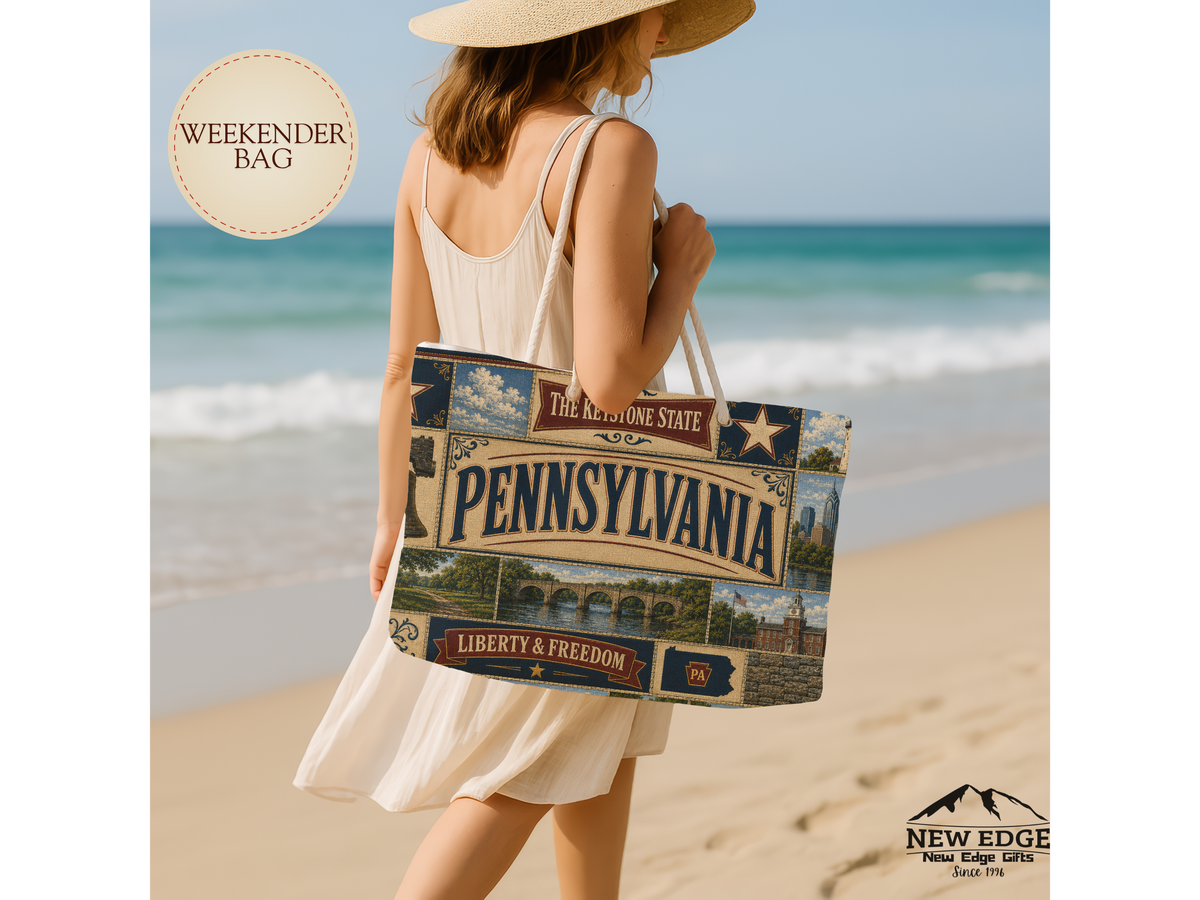 Pennsylvania Weekender Bag — Keystone State Liberty & Freedom Travel Tote