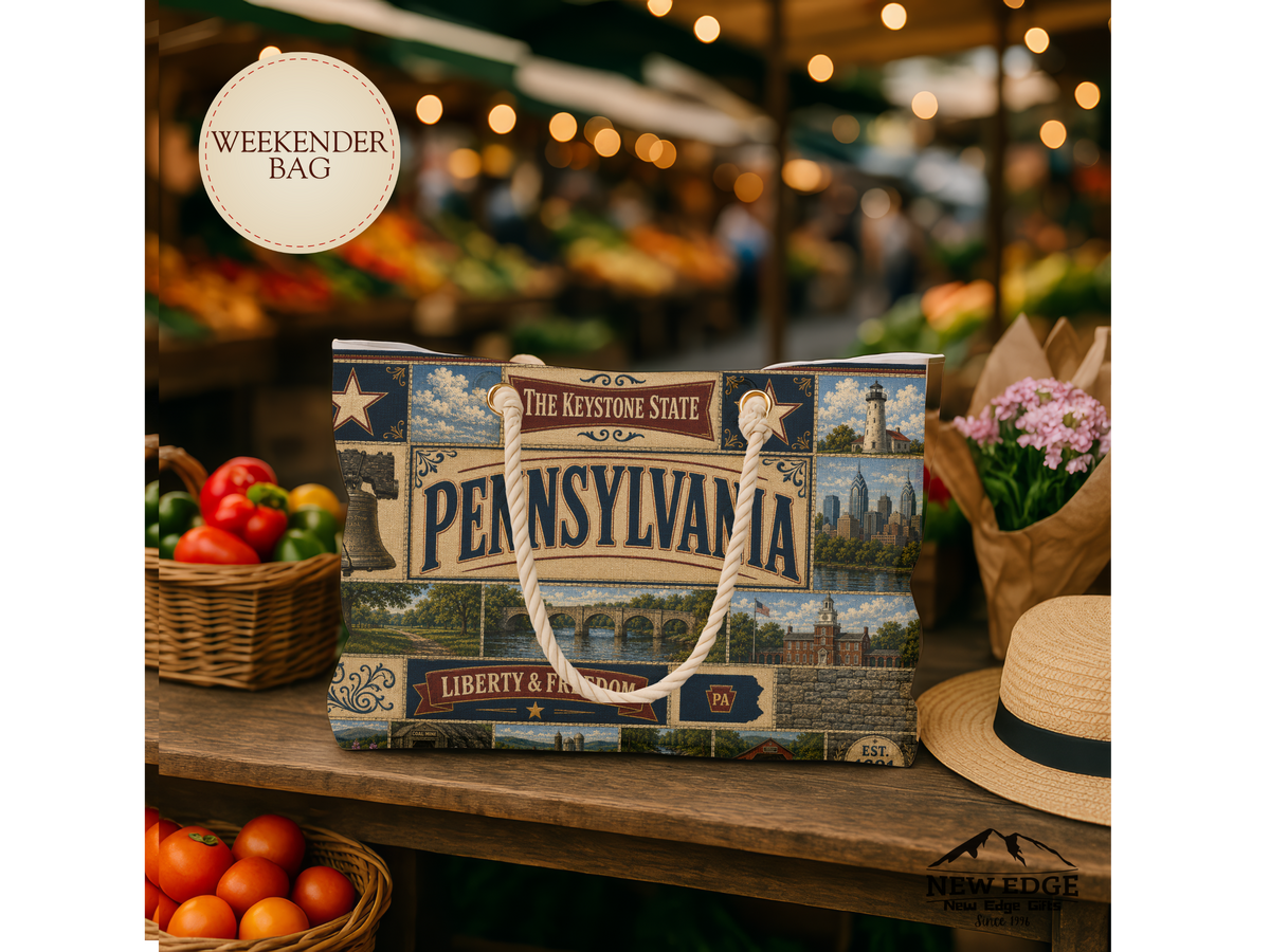 Pennsylvania Weekender Bag — Keystone State Liberty & Freedom Travel Tote