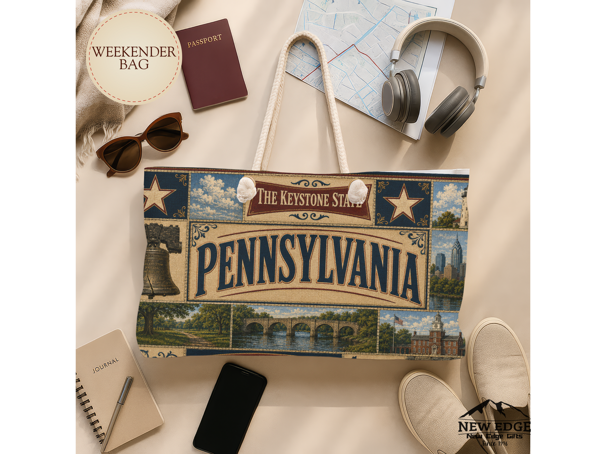 Pennsylvania Weekender Bag — Keystone State Liberty & Freedom Travel Tote