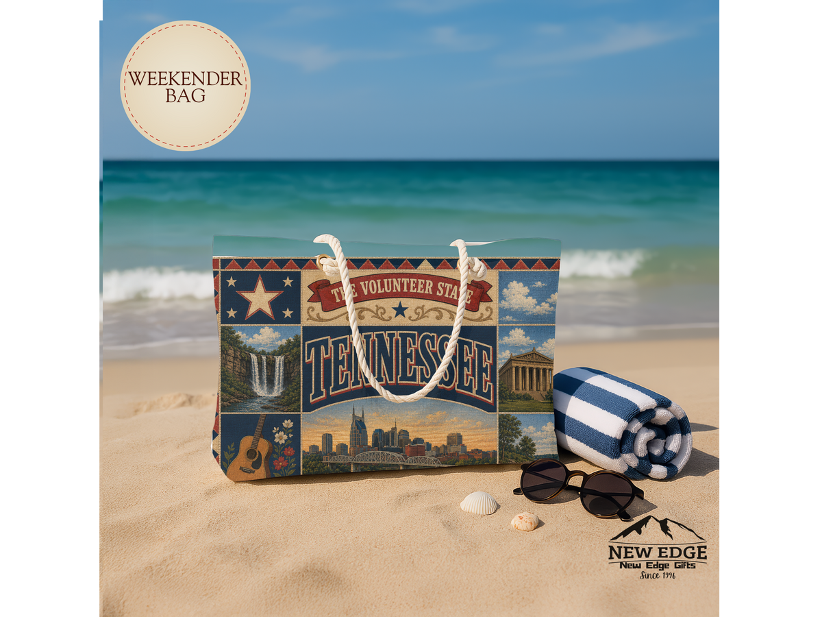Tennessee Weekender Bag — Vintage Music & Heritage Travel Tote