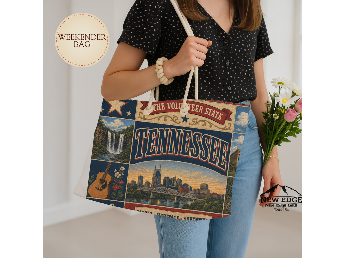 Tennessee Weekender Bag — Vintage Music & Heritage Travel Tote