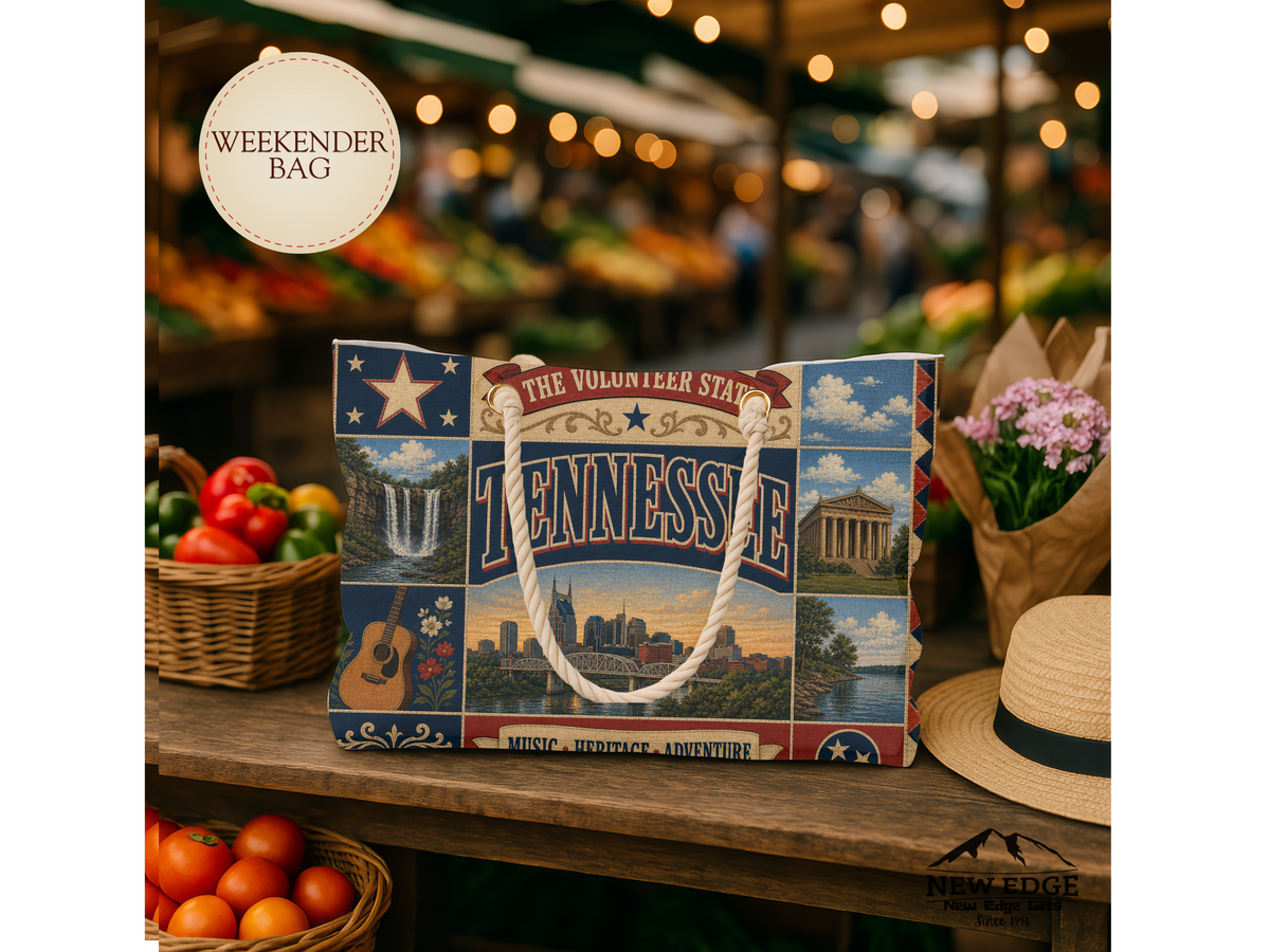 Tennessee Weekender Bag — Vintage Music & Heritage Travel Tote