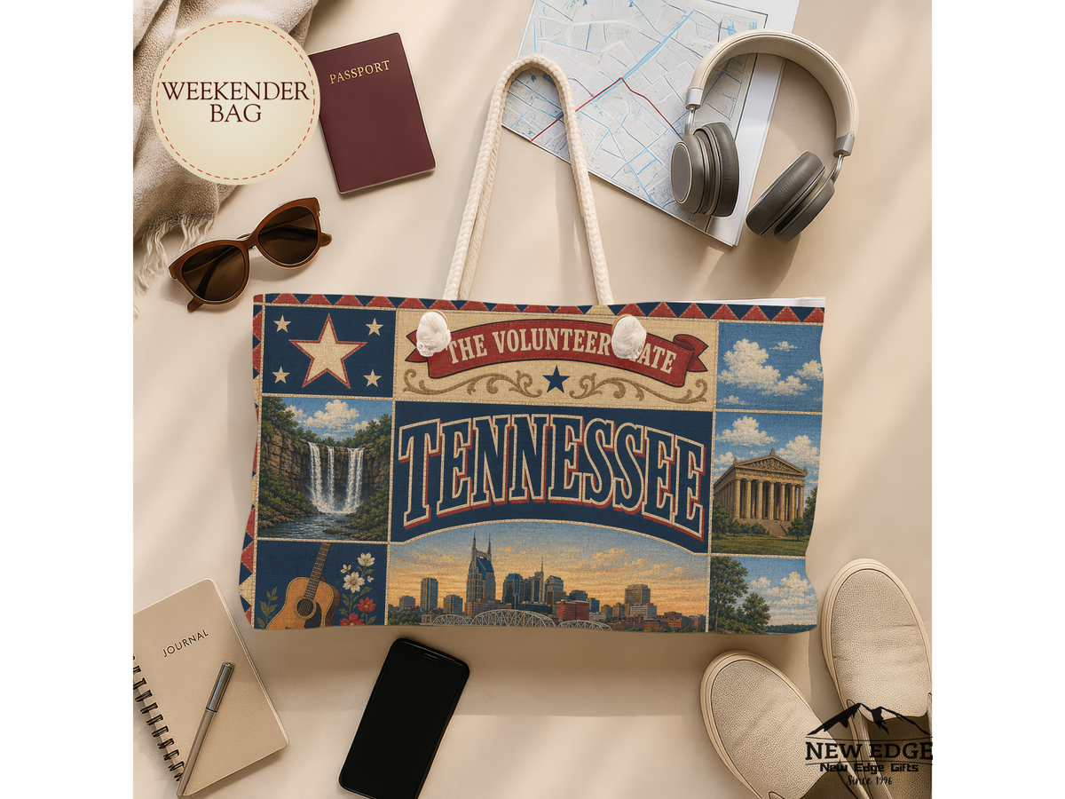 Tennessee Weekender Bag — Vintage Music & Heritage Travel Tote