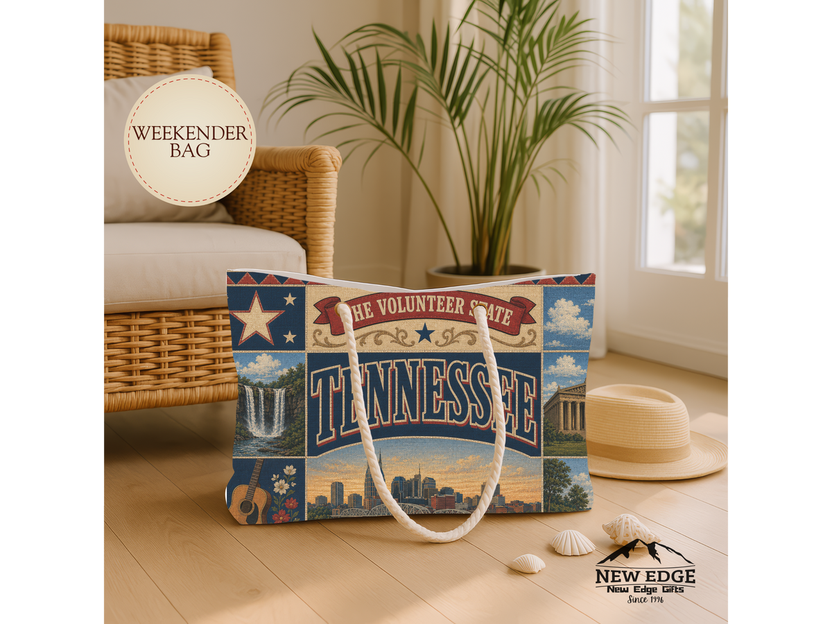 Tennessee Weekender Bag — Vintage Music & Heritage Travel Tote