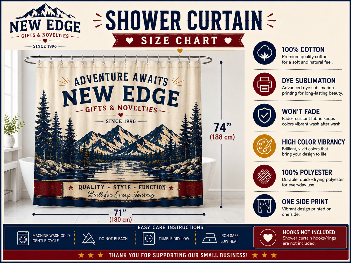 California Shower Curtain, Golden State Decor, West Coast Landmark Faux Patchwork, California Dreaming Bathroom Decor