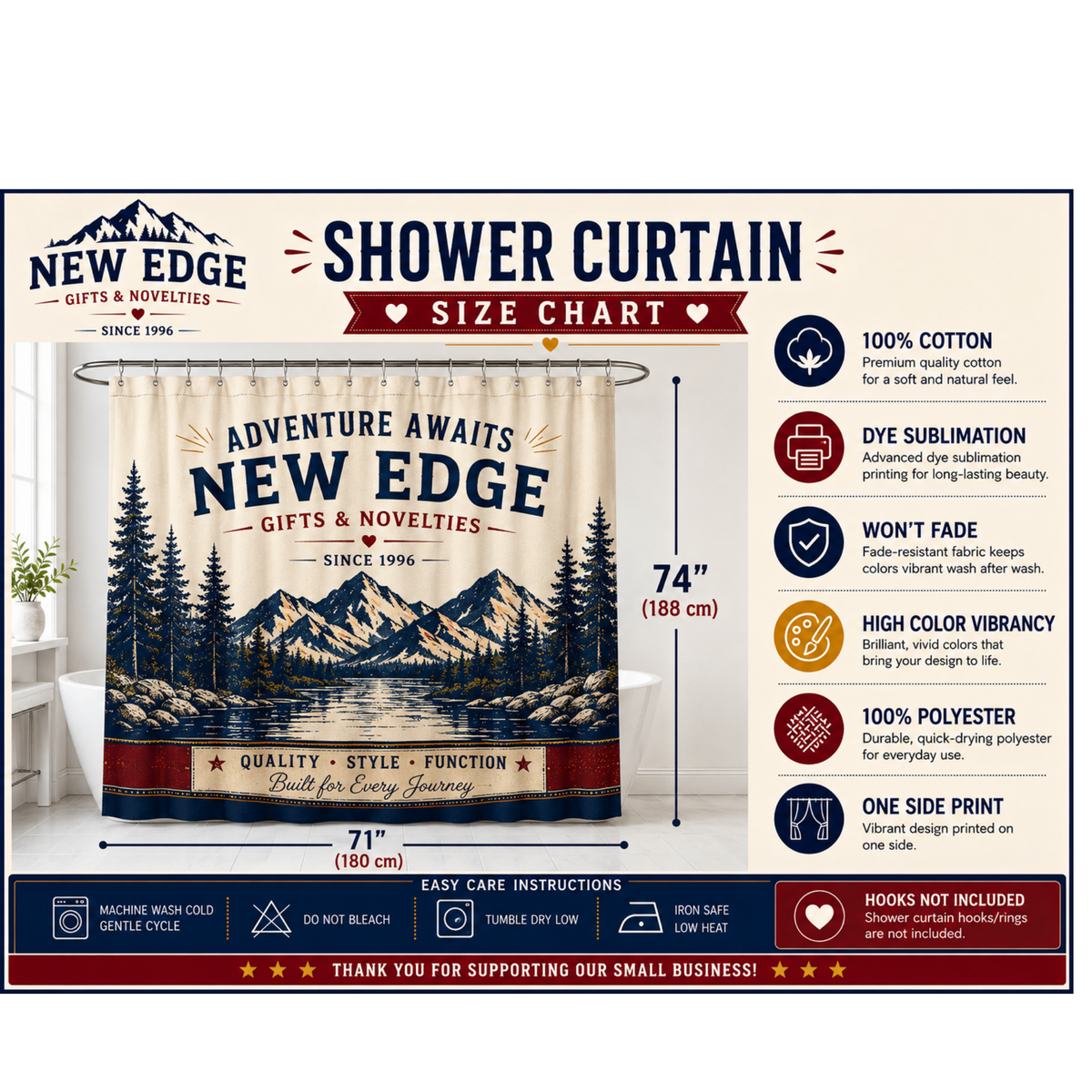 Banana Christian Shower Curtain Choose Goodness and Watch God Make It Grow Psalm 34 8 Farmhouse Faith Decor