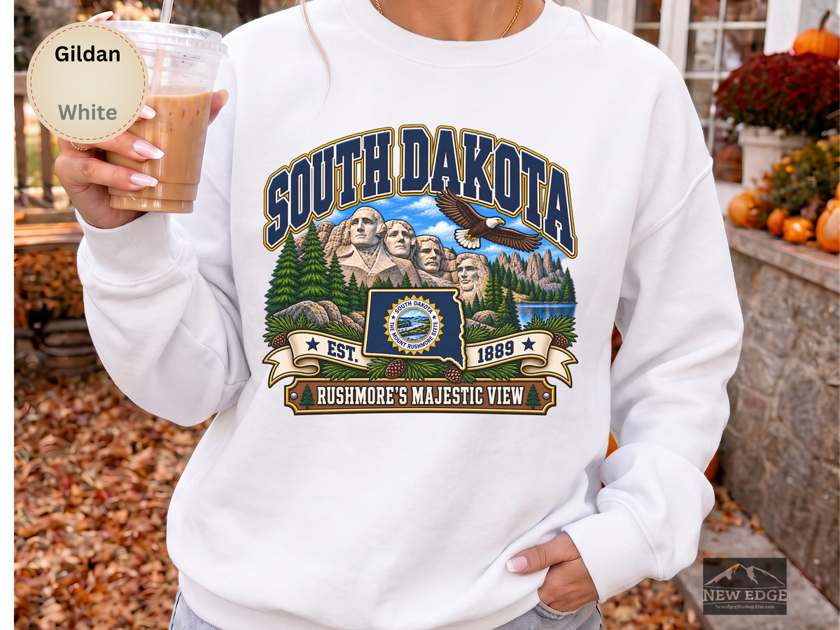 South Carolina Palmetto State Sweatshirt, Coastal Lighthouse Sunset Gildan 18000 Crewneck, Southern State Pride