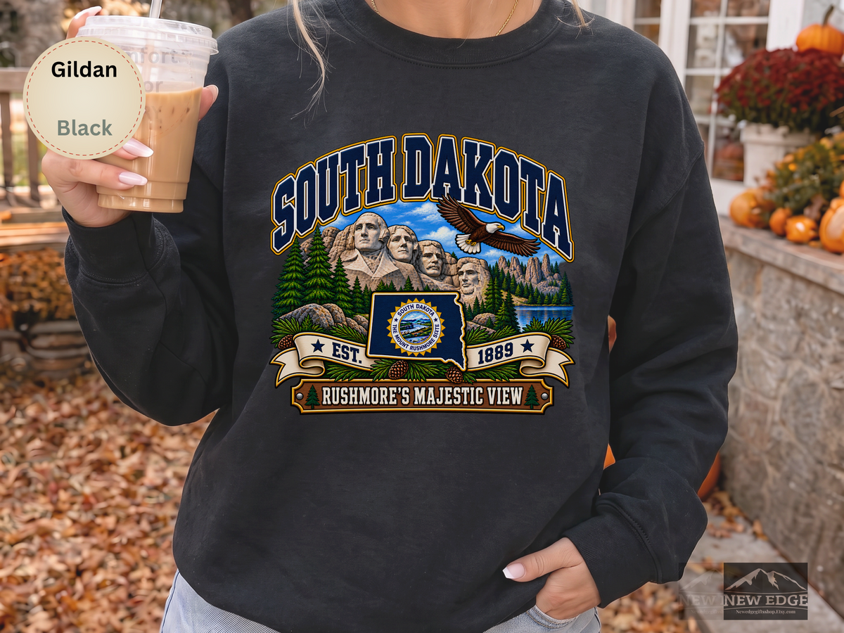 South Carolina Palmetto State Sweatshirt, Coastal Lighthouse Sunset Gildan 18000 Crewneck, Southern State Pride