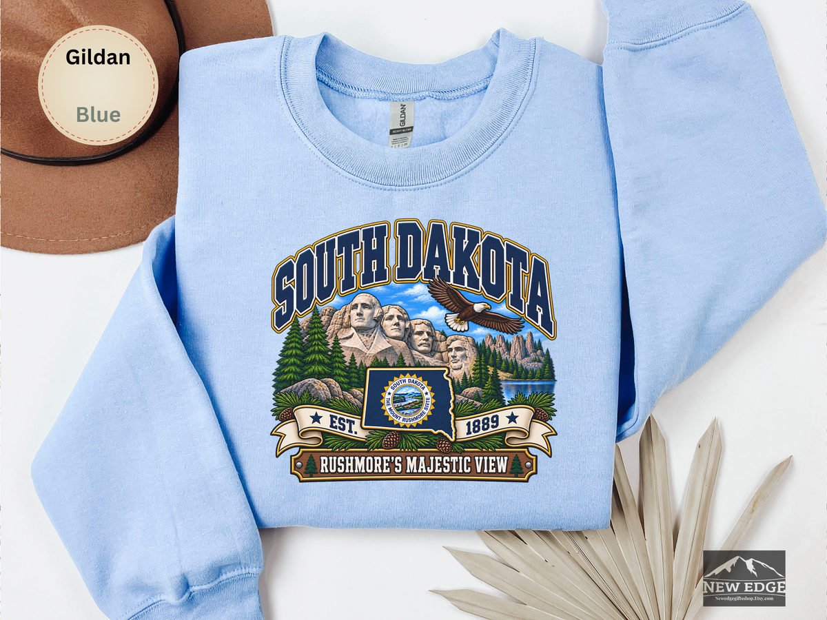 South Carolina Palmetto State Sweatshirt, Coastal Lighthouse Sunset Gildan 18000 Crewneck, Southern State Pride