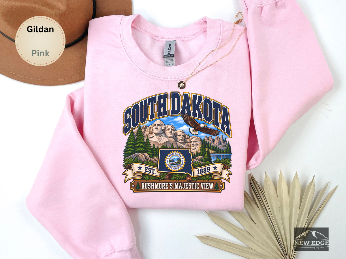 South Carolina Palmetto State Sweatshirt, Coastal Lighthouse Sunset Gildan 18000 Crewneck, Southern State Pride
