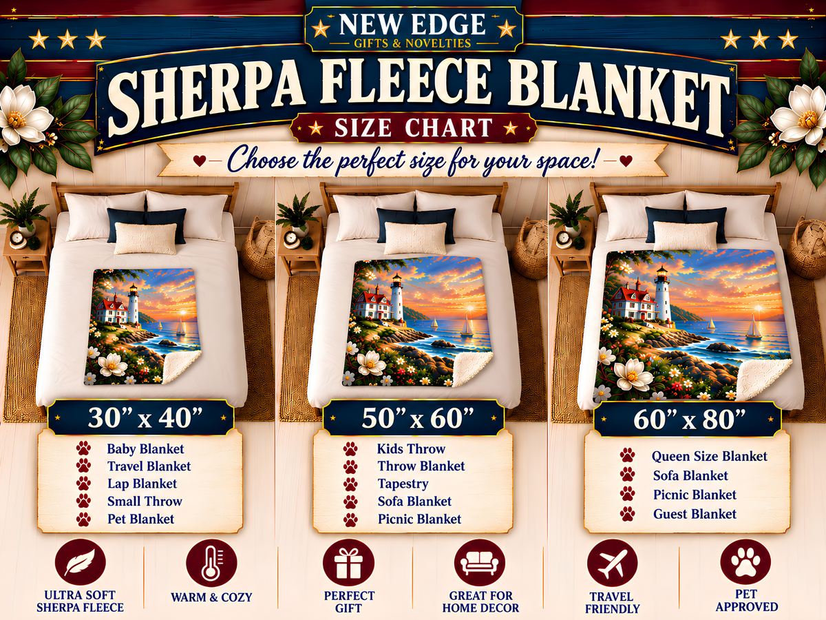 New Mexico Personalized Sherpa Blanket, Desert Mountains Hot Air Balloon Custom Family Name Gift