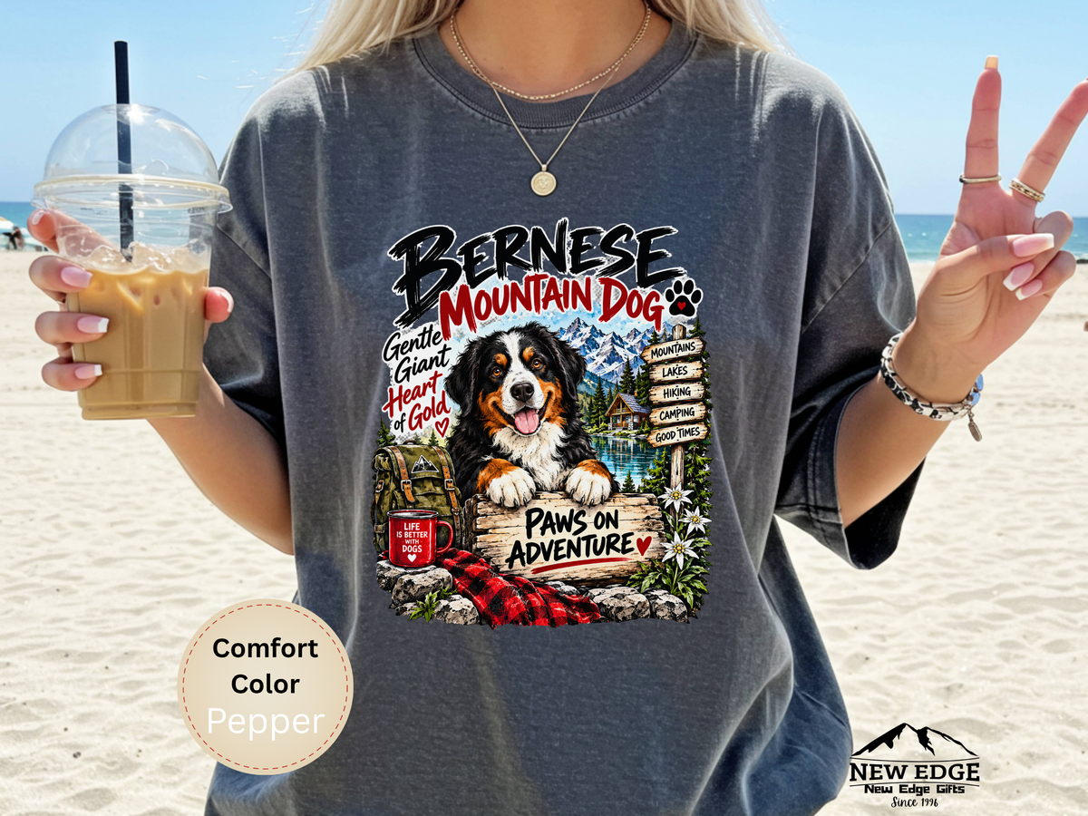 Bernese Mountain Dog Gentle Giant Heart of Gold Comfort Colors T-Shirt