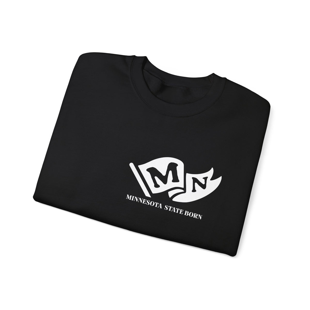 Minnesota State Born and Raised Sweatshirt - North Star State Pride Design