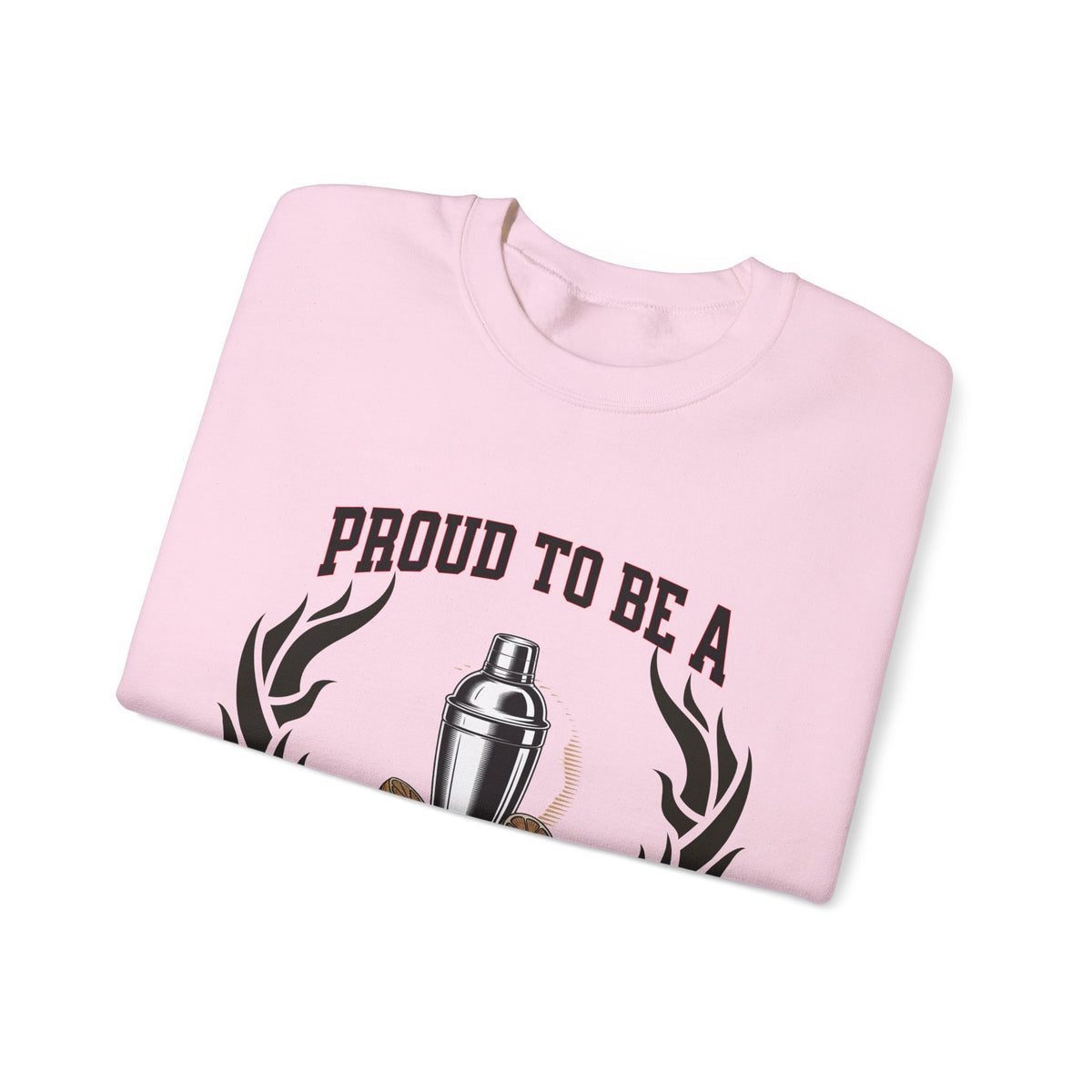 Copy of Unisex Bartender Sweatshirt – “PROUD TO BE A BARTENDER” | Mixing Memories, One Drink at a Time Pullover