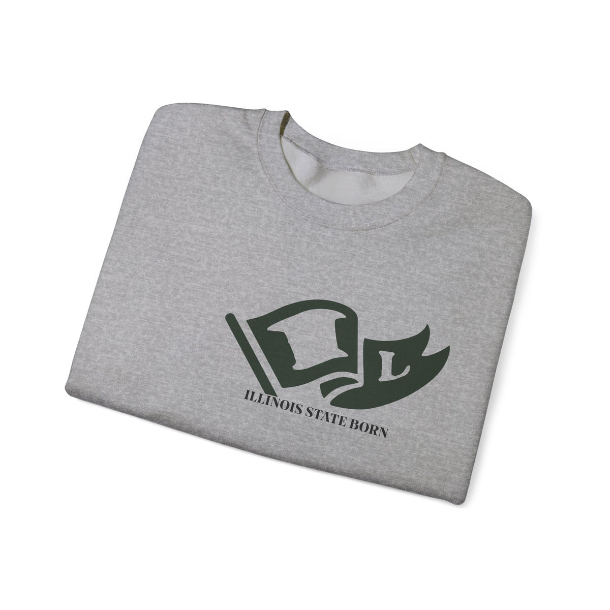 Indiana State Born and Raised Sweatshirt - Hoosier Pride Design