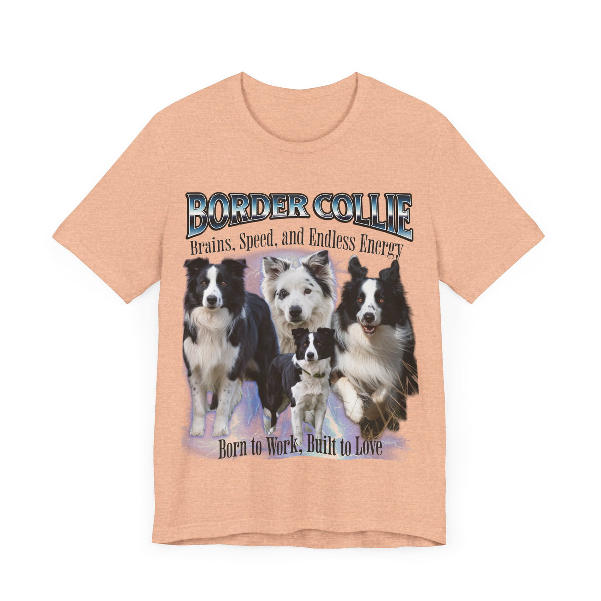 Border Collie Bootleg Collage Sweatshirt – Brains, Speed, and Endless Energy Unisex Dog Lover Pullover