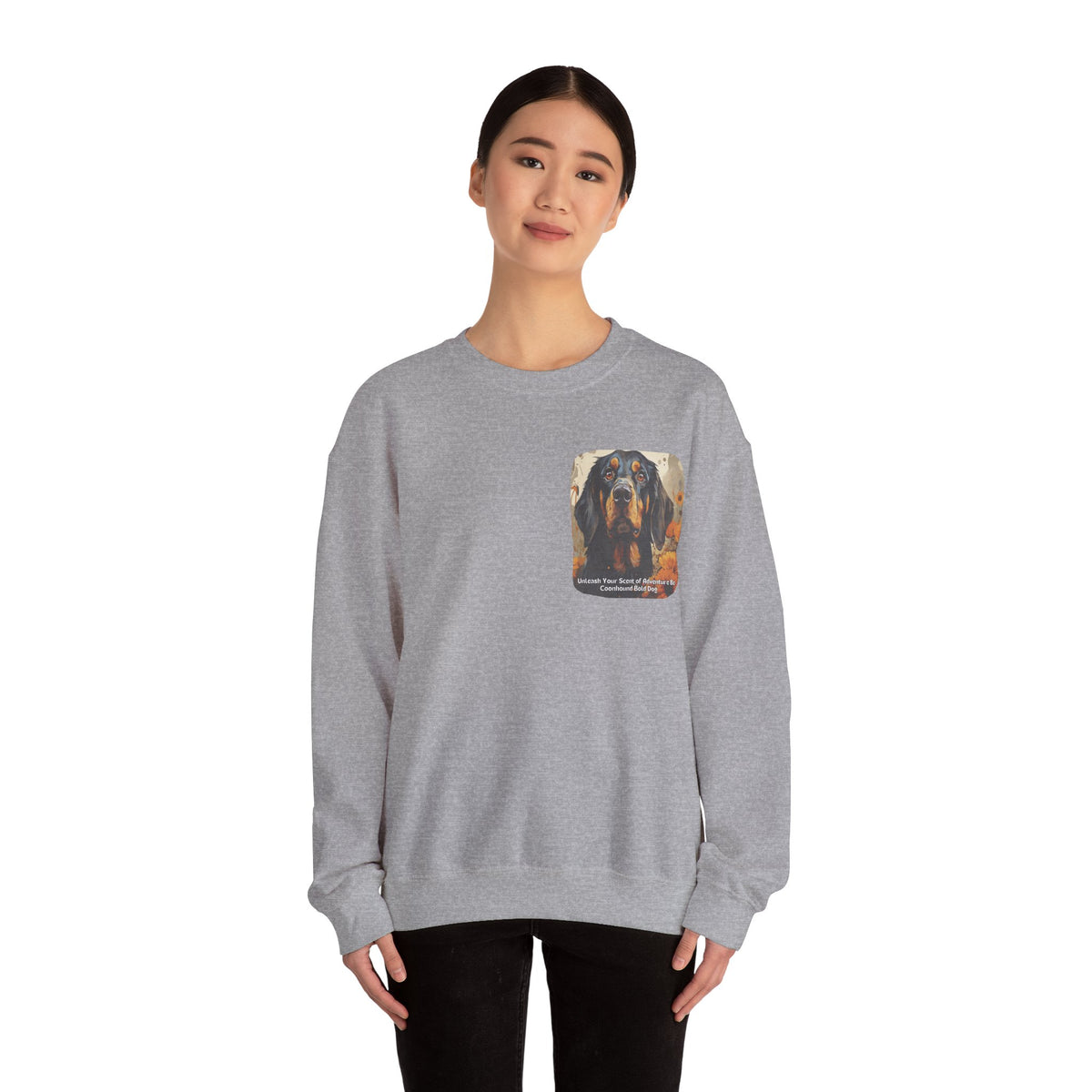 Copy of Bull Terrier Sunflower Sweatshirt – 'Unleash Your Unique Spirit' Front & Back Design