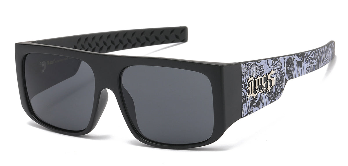 LOCS TRENDY GRAFFITI PRINT SUNGLASSES"8LOC91192-GRFT