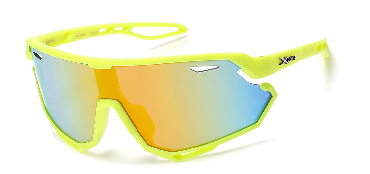 X-LOOP KG-X3664 Unisex Kids' Colorful Wraparound Sunglasses - Durable & Stylish