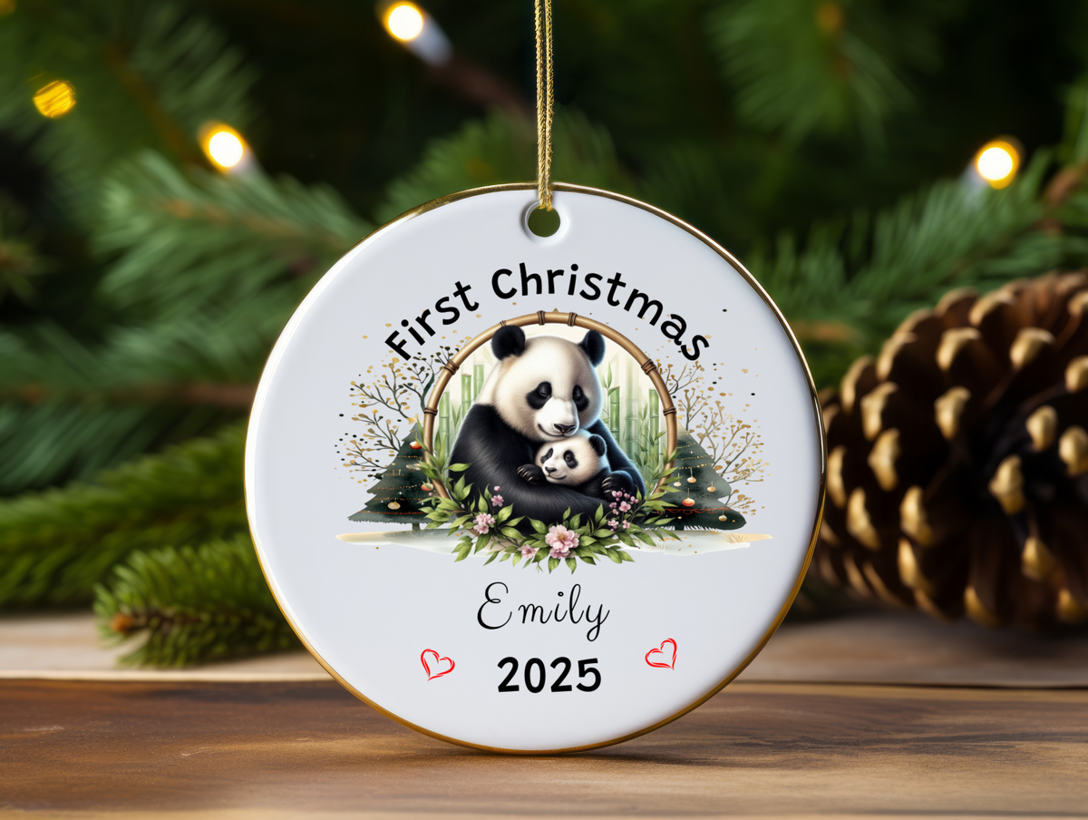 Personalized Name Ornament 2025 | First Christmas Family Keepsake | Custom Holiday Name Decoration | Unique Christmas Gift