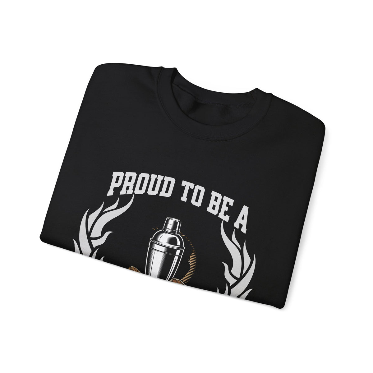 Copy of Unisex Bartender Sweatshirt – “PROUD TO BE A BARTENDER” | Mixing Memories, One Drink at a Time Pullover