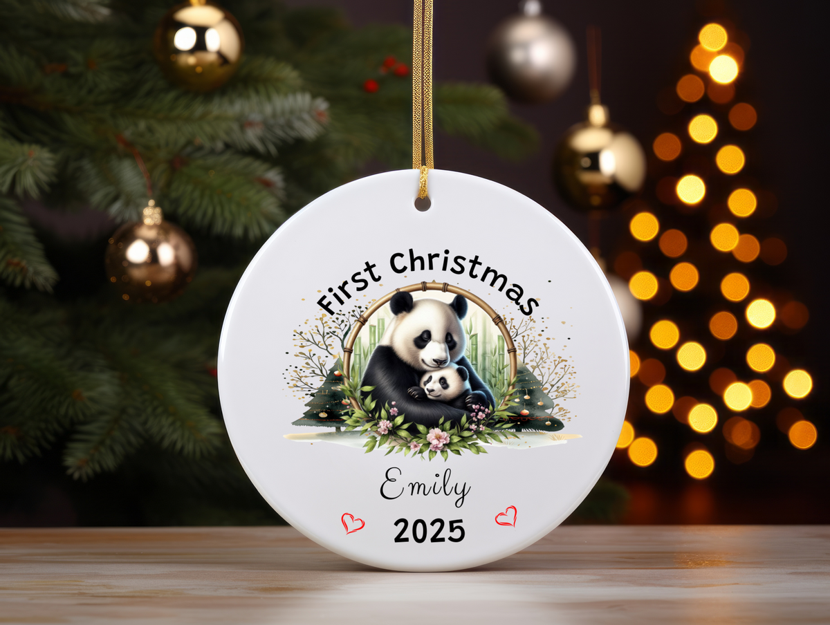 Personalized Name Ornament 2025 | First Christmas Family Keepsake | Custom Holiday Name Decoration | Unique Christmas Gift