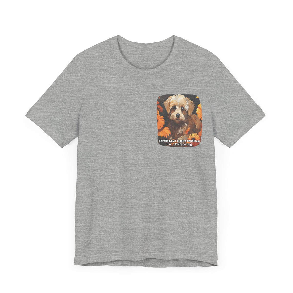 Sunflower Maltipoo Dog T-Shirt – Spread Love & Inspire Happiness | Unisex Tee
