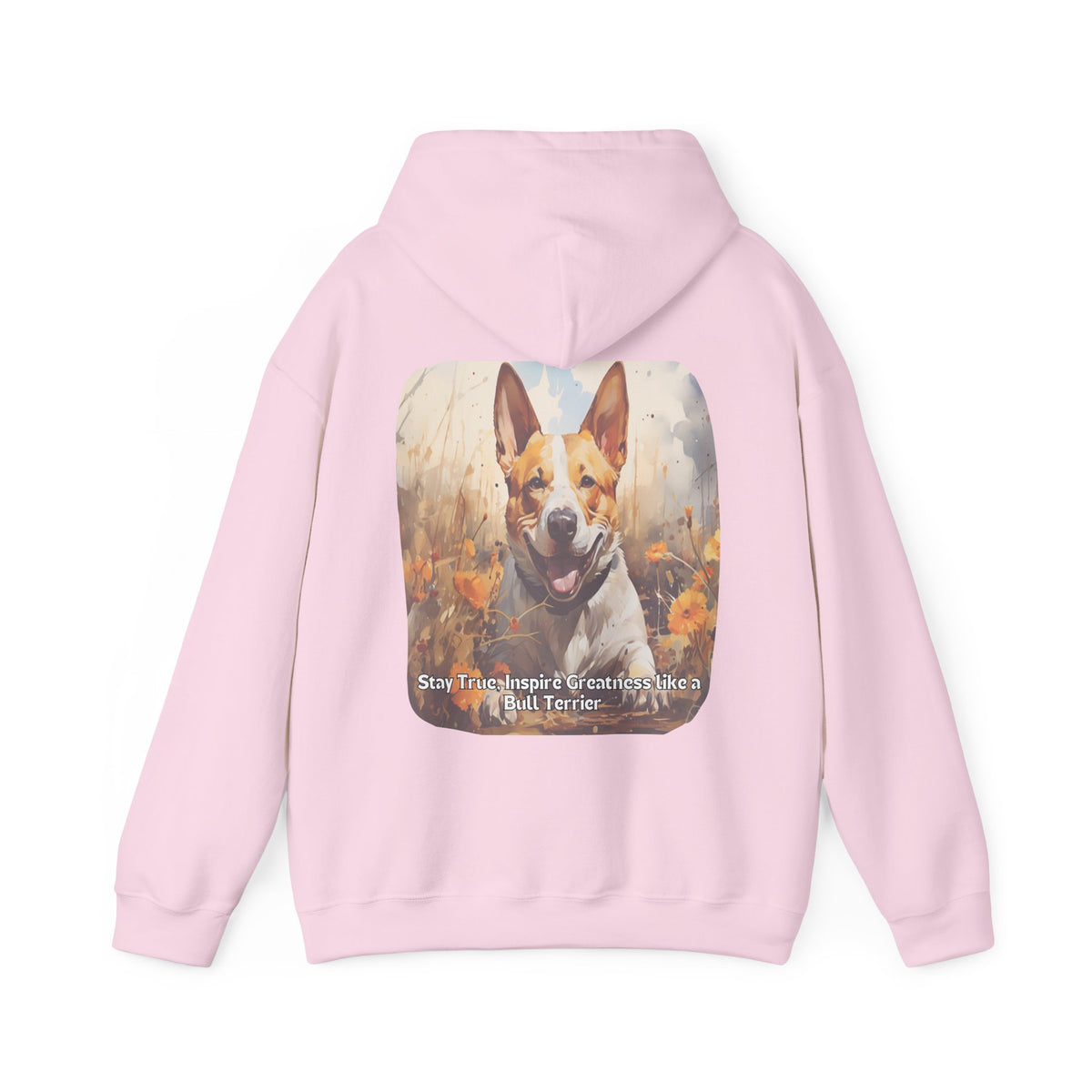 Sunflower Bull Terrier Unisex Hoodie – Stay True, Inspire Greatness Like a Bull Terrier
