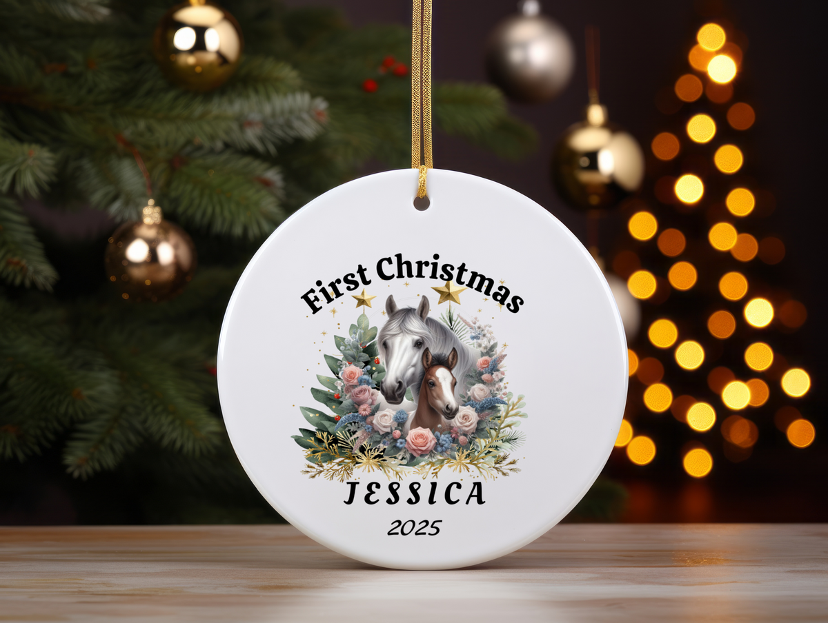 Personalized Name Ornament 2025 | First Christmas Family Keepsake | Custom Holiday Name Decoration | Unique Christmas Gift