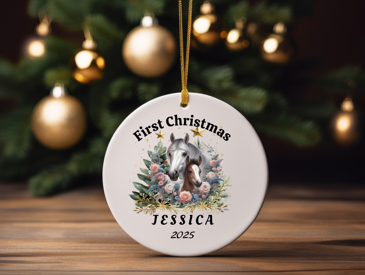 Personalized Name Ornament 2025 | First Christmas Family Keepsake | Custom Holiday Name Decoration | Unique Christmas Gift