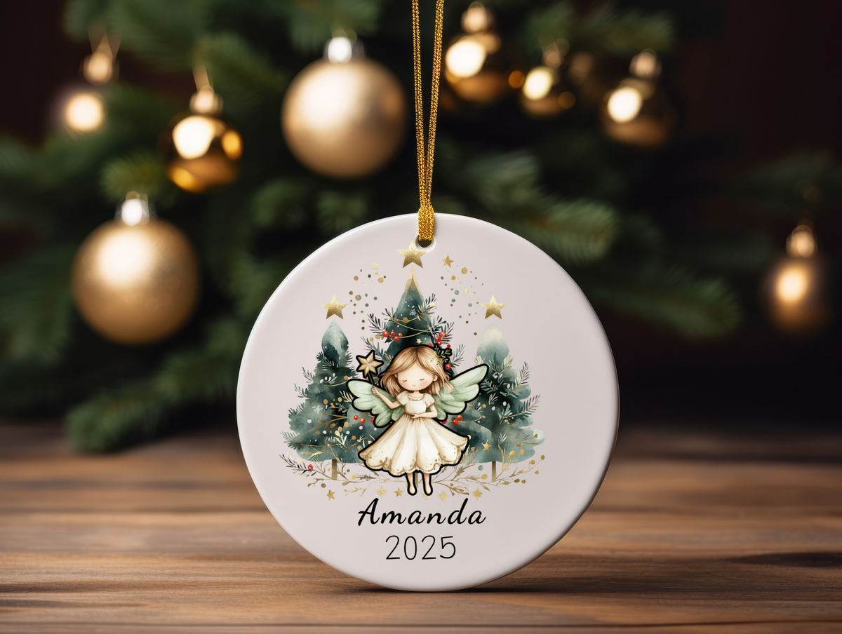 Personalized Name Ornament 2025 | First Christmas Family Keepsake | Custom Holiday Name Decoration | Unique Christmas Gift