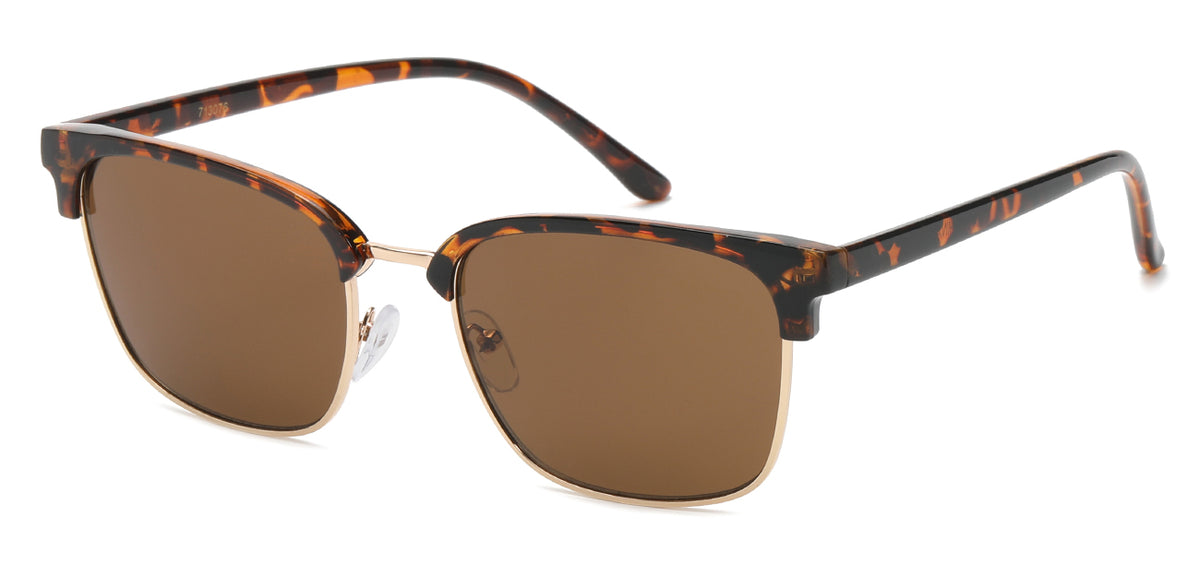 AMERICAN CLASSIC 713076: Timeless Sophistication in Square Sunglasses