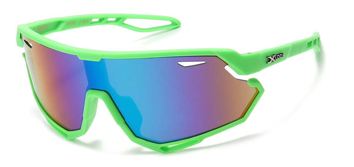 X-LOOP KG-X3664 Unisex Kids' Colorful Wraparound Sunglasses - Durable & Stylish