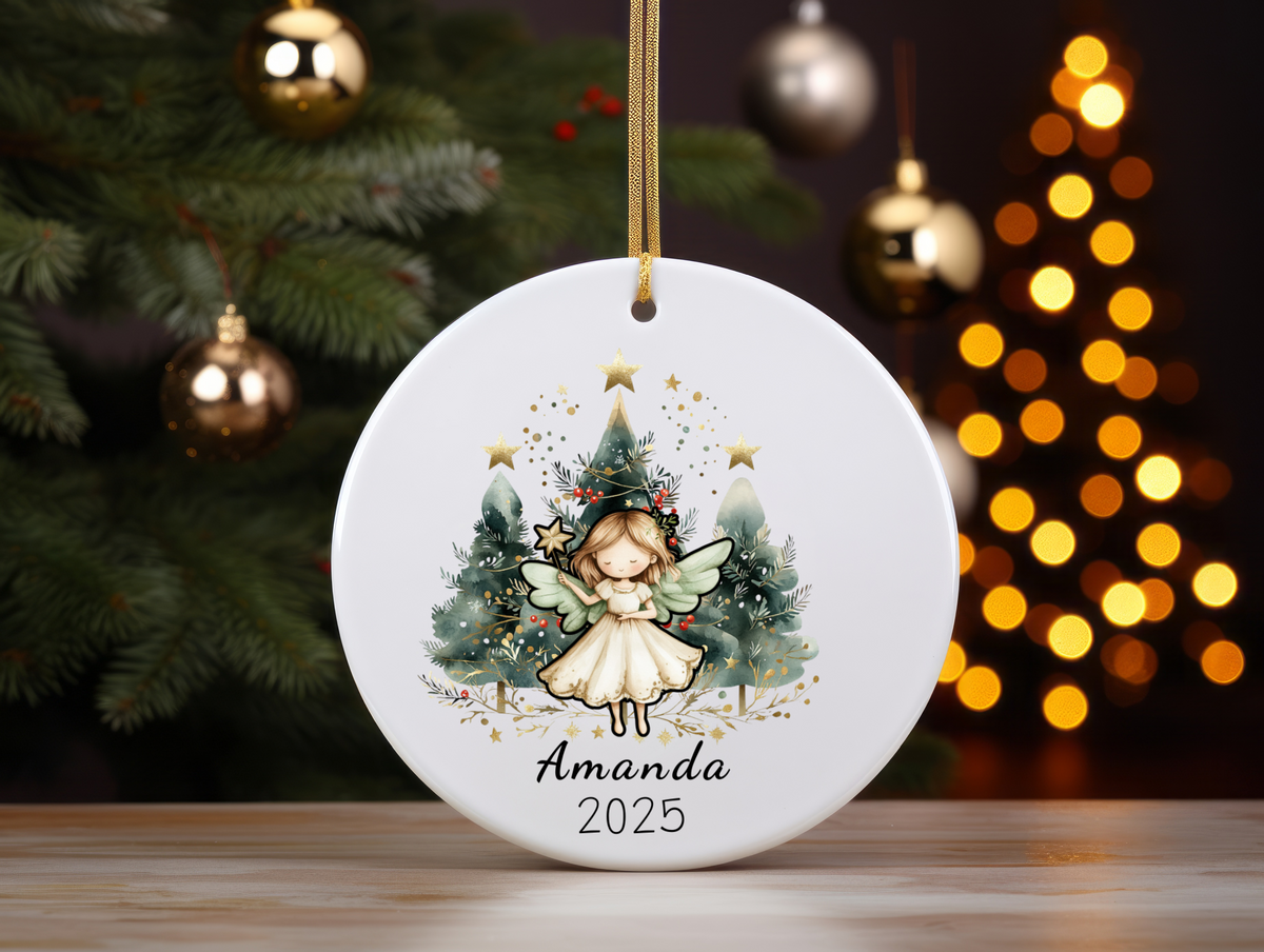 Personalized Name Ornament 2025 | First Christmas Family Keepsake | Custom Holiday Name Decoration | Unique Christmas Gift