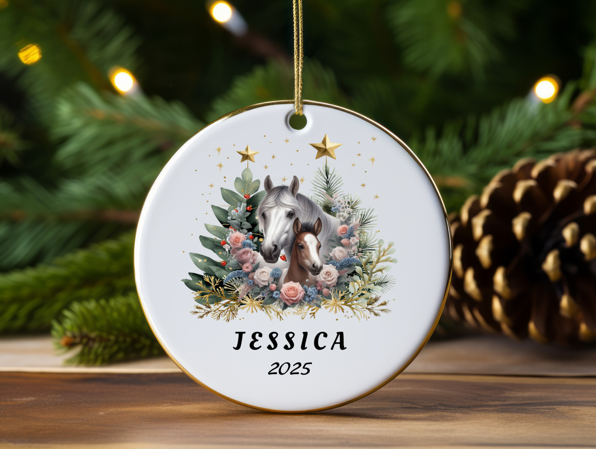 Personalized Name Ornament 2025 | First Christmas Family Keepsake | Custom Holiday Name Decoration | Unique Christmas Gift