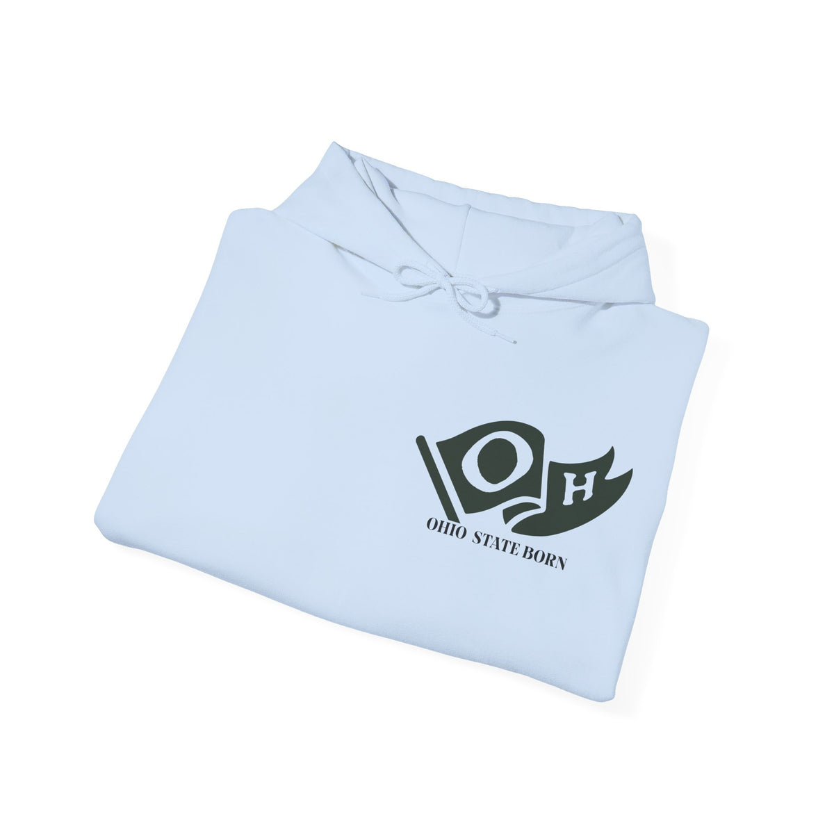 Ohio State Born and Raised Unisex Hoodie - Buckeye State Pride Design