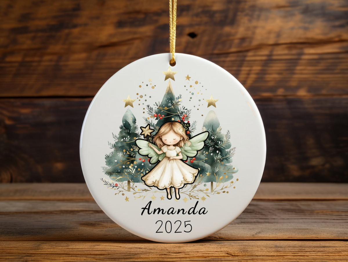 Personalized Name Ornament 2025 | First Christmas Family Keepsake | Custom Holiday Name Decoration | Unique Christmas Gift