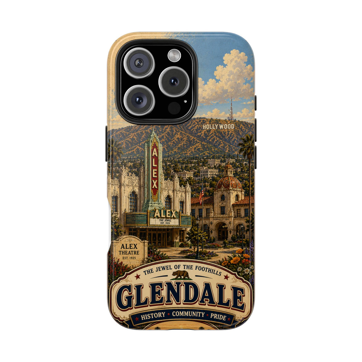 Glendale Vintage Travel Phone Case — 'The Jewel of the Foothills'