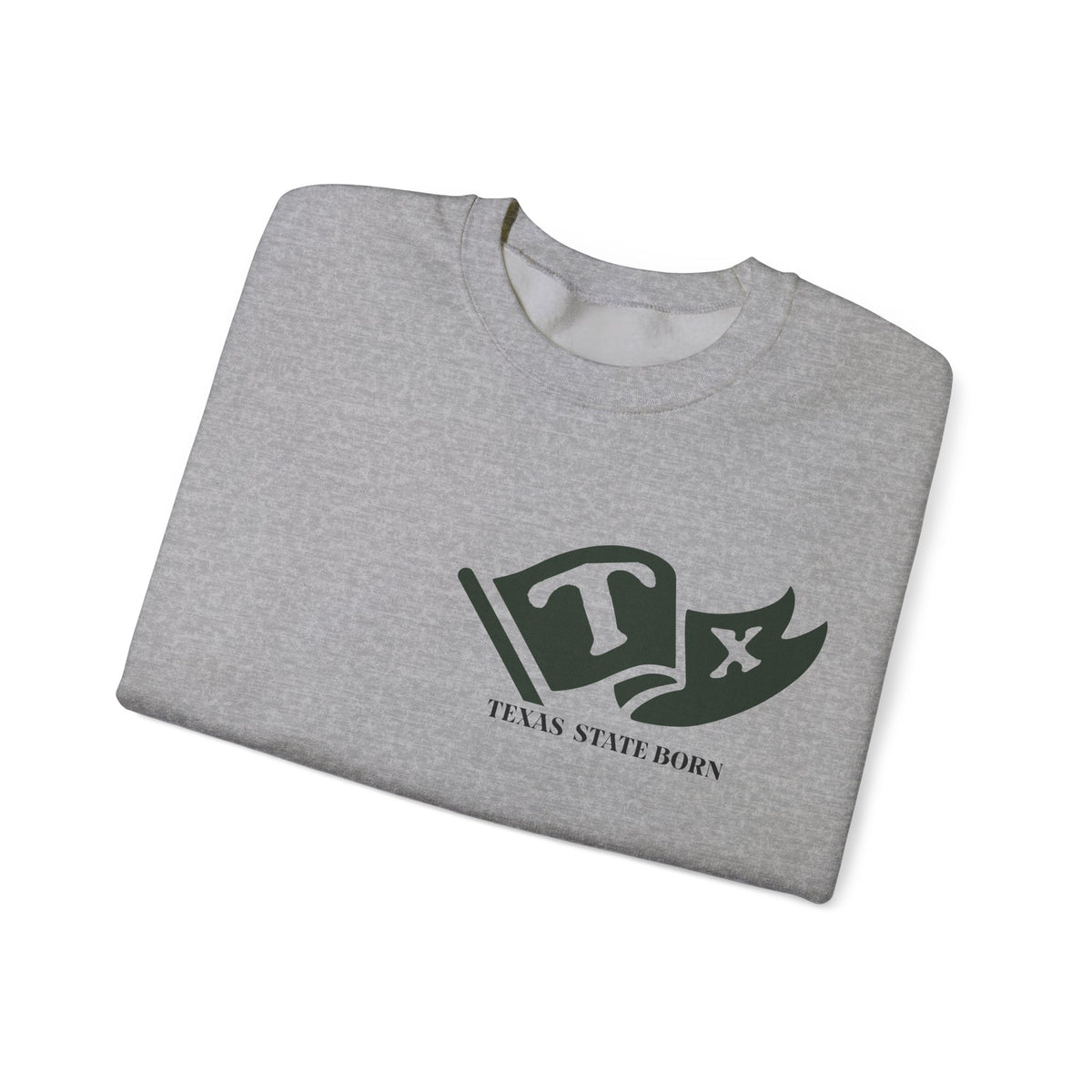 Texas Born & Raised Sweatshirt – Lone Star State Pride, Front & Back Design