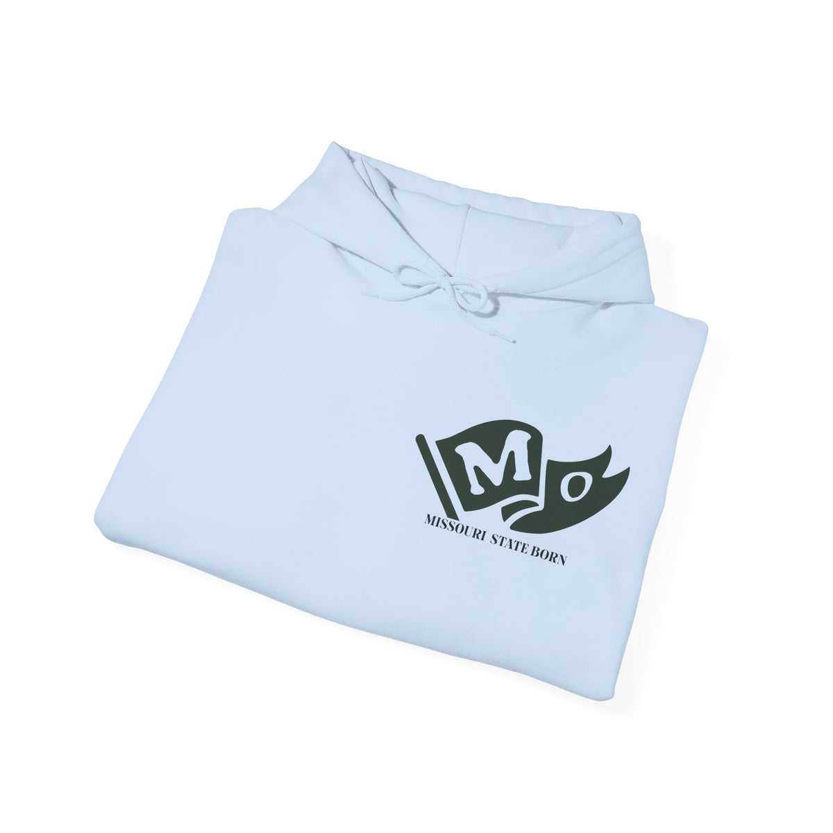 Missouri State Born and Raised Unisex Hoodie - Show-Me State Pride Design