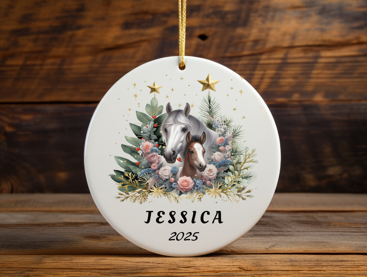 Personalized Name Ornament 2025 | First Christmas Family Keepsake | Custom Holiday Name Decoration | Unique Christmas Gift
