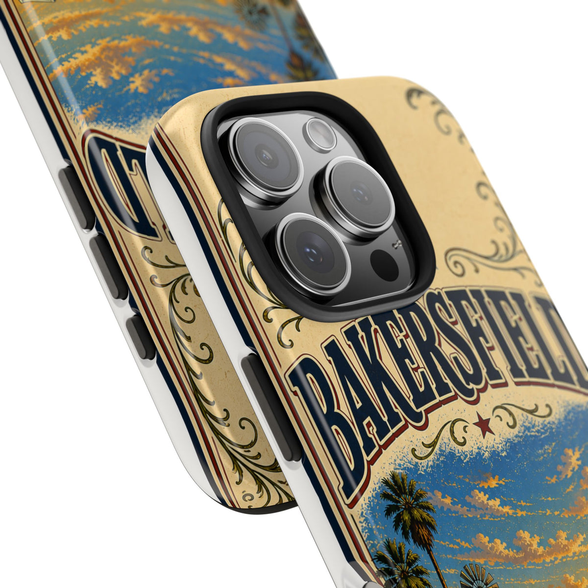Bakersfield California Vintage Travel Phone Case Country Music Capital Retro Oil Fields Farmland Cover